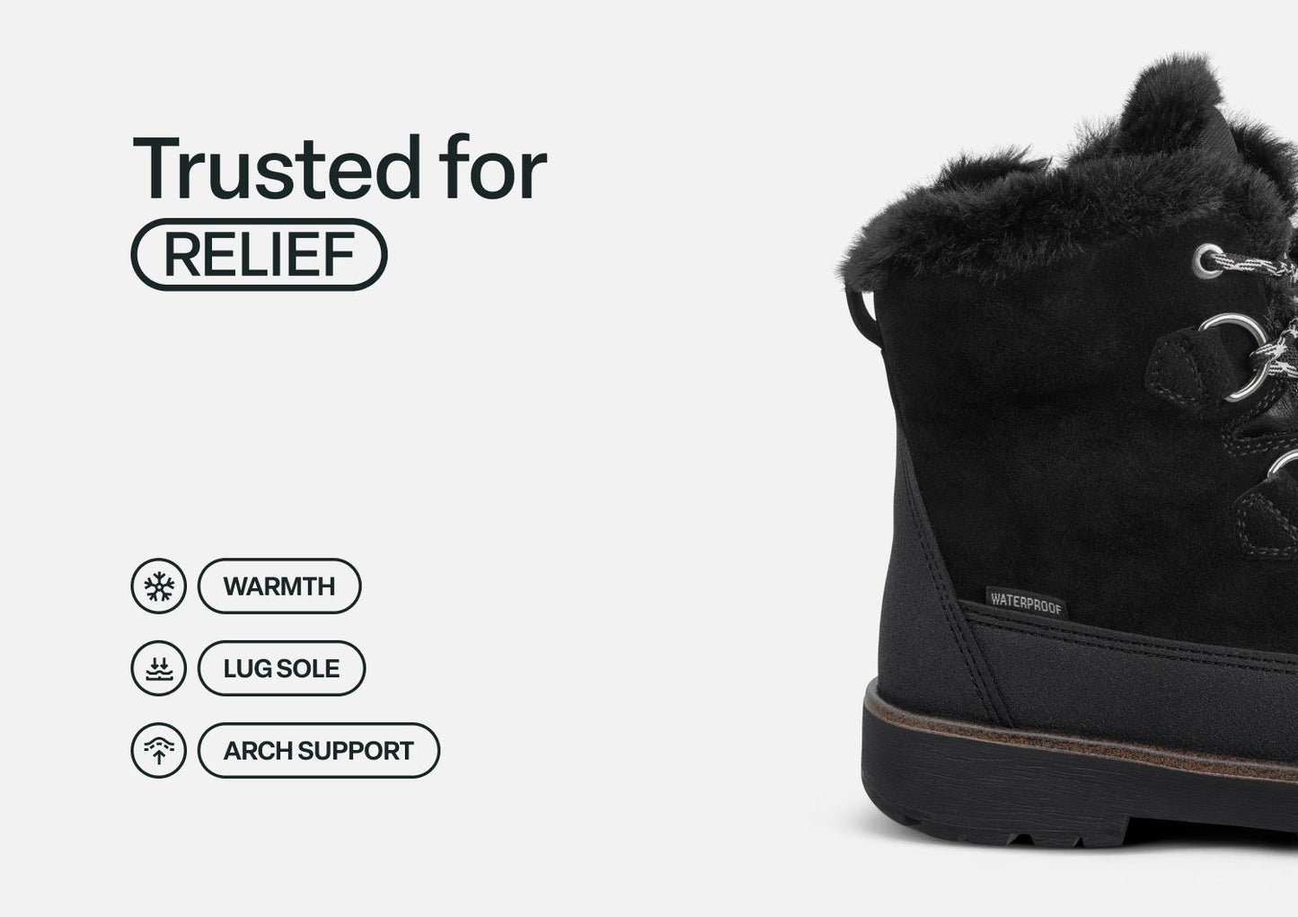 Stowe Waterproof - Black